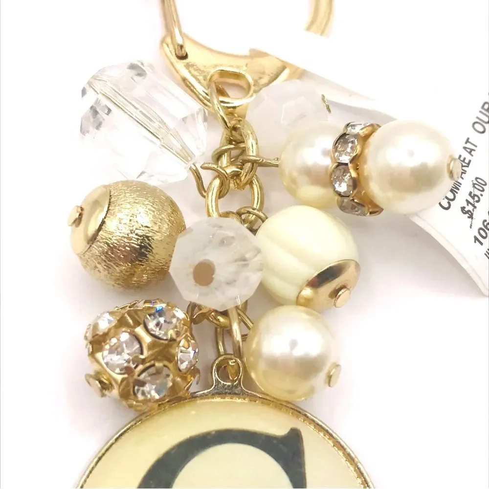 Gold Chic Initial C Keychain